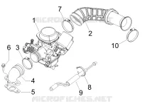 Complete carburator - Toevoeraansluiting