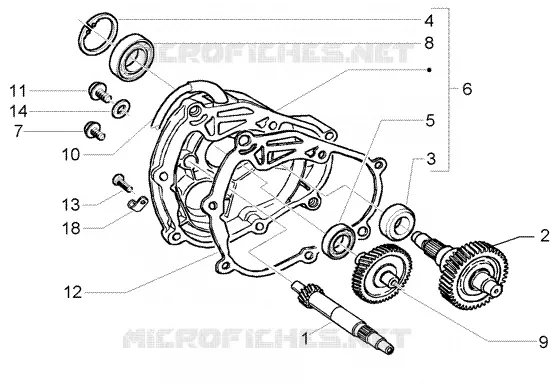 Rear wheel shaft