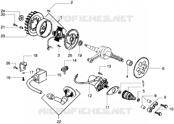 Flywheel magneto