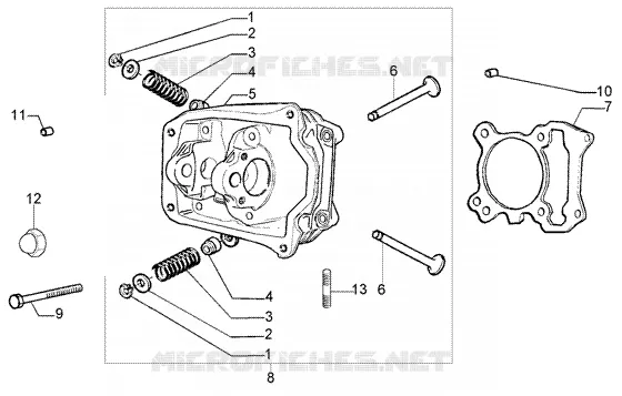 Cylinder head - valves