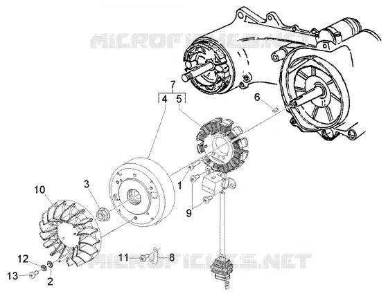 Flywheel magneto