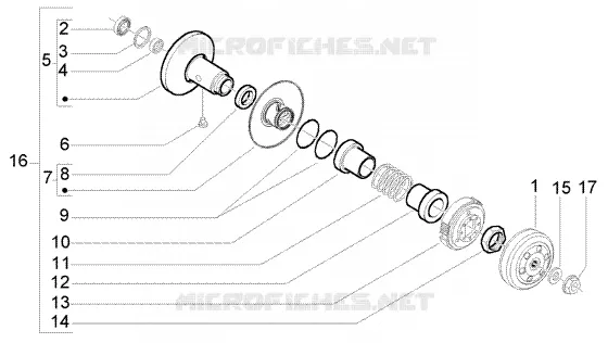 Driven pulley