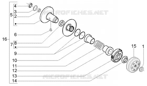 Driven pulley