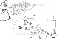 Starting motor-starter lever
