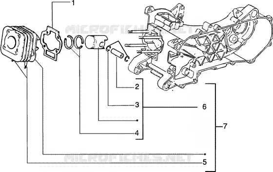 CYLINDER-PISTON-WRIST PIN, ASSY
