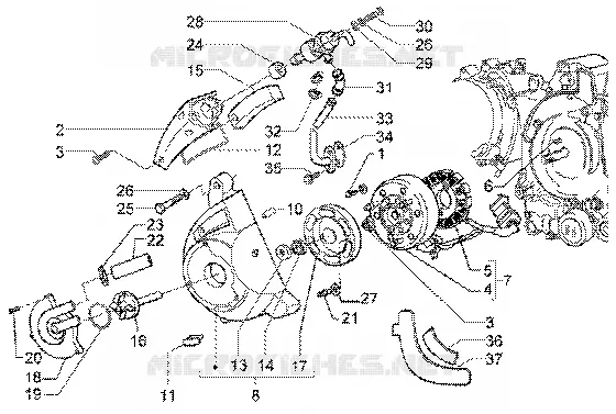 Flywheel magneto