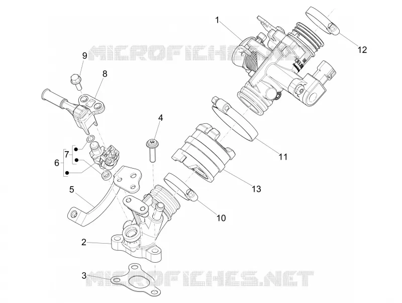 Gasklephuis - Injector - Toevoeraansluiting