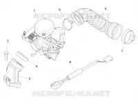 Complete carburator - Toevoeraansluiting