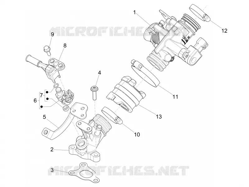Gasklephuis - Injector - Toevoeraansluiting