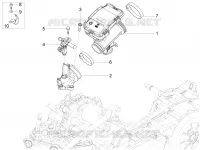 Gasklephuis - Injector - Toevoeraansluiting
