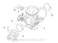 Complete carburator - Toevoeraansluiting