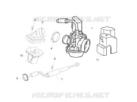 Complete carburator - Toevoeraansluiting
