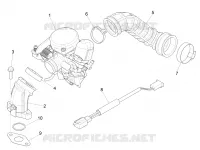 Complete carburator - Toevoeraansluiting