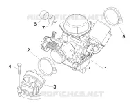 Complete carburator - Toevoeraansluiting