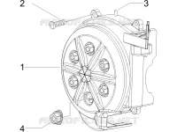Deksel magneetvliegwiel - Oliefilter