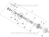 Aangedreven poelie