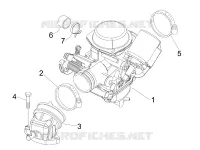 Complete carburator - Toevoeraansluiting
