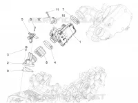 Gasklephuis - Injector - Toevoeraansluiting