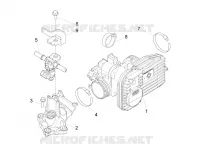 Gasklephuis - Injector - Toevoeraansluiting