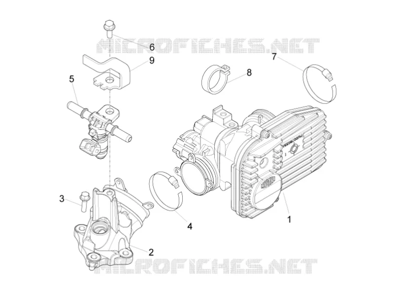 Gasklephuis - Injector - Toevoeraansluiting