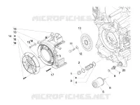 Deksel magneetvliegwiel - Oliefilter