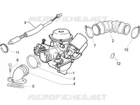 Complete carburator - Toevoeraansluiting