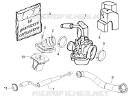 Complete carburator - Toevoeraansluiting