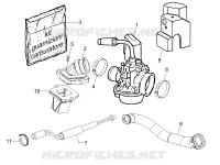 Complete carburator - Toevoeraansluiting