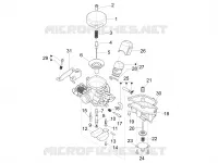 Onderdelen van de carburator