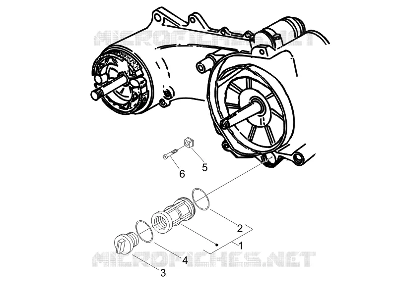 Deksel magneetvliegwiel - Oliefilter
