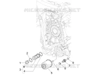 Deksel magneetvliegwiel - Oliefilter