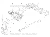 Complete carburator - Toevoeraansluiting