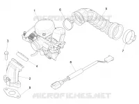 Complete carburator - Toevoeraansluiting
