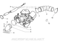 Complete carburator - Toevoeraansluiting