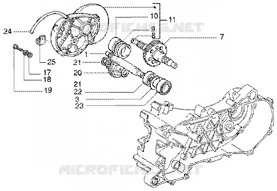 Rear wheel shaft