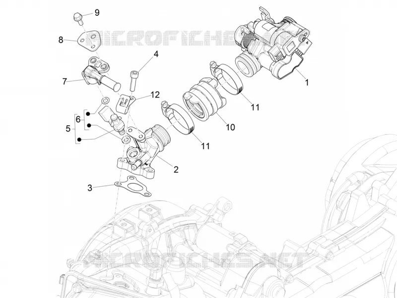 Gasklephuis - Injector - Spruitstuk