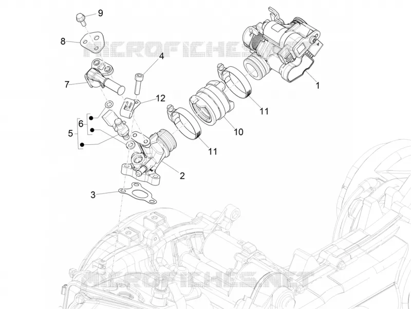 Gasklephuis - Injector - Spruitstuk