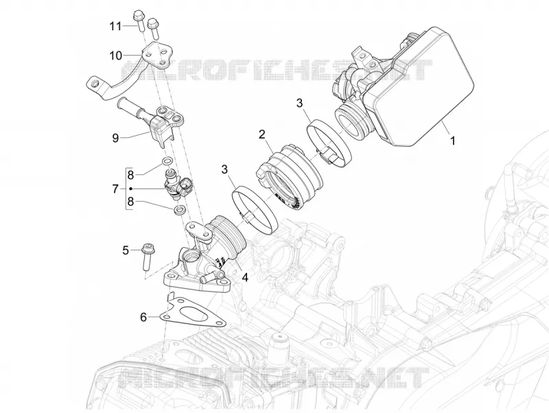 Gasklephuis - Injector - Spruitstuk