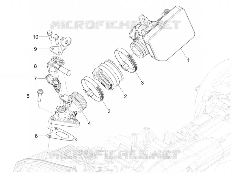 Gasklephuis - Injector - Spruitstuk