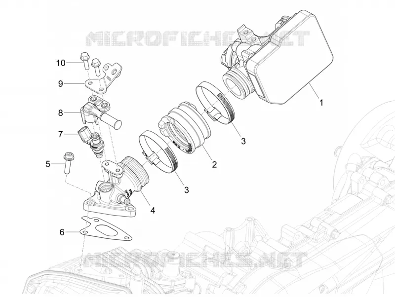 Gasklephuis - Injector - Spruitstuk