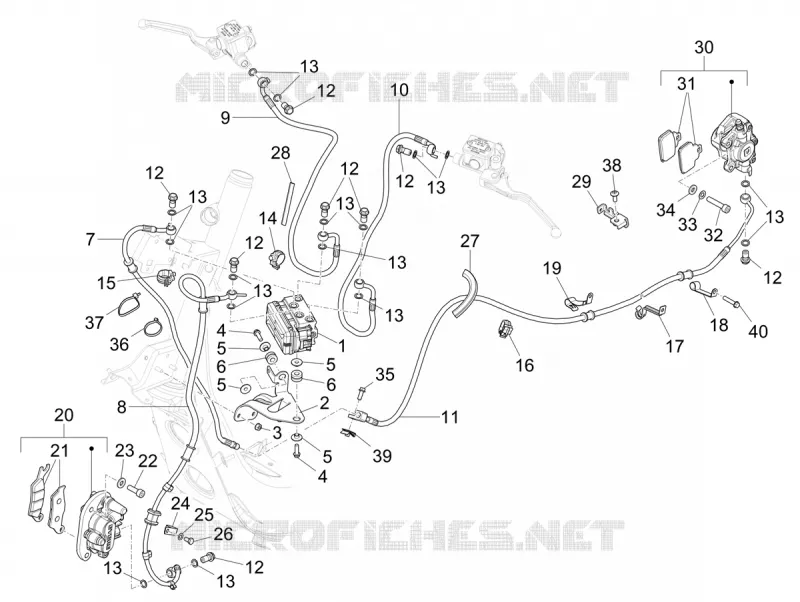 Remleidingen - Remzadel (ABS)