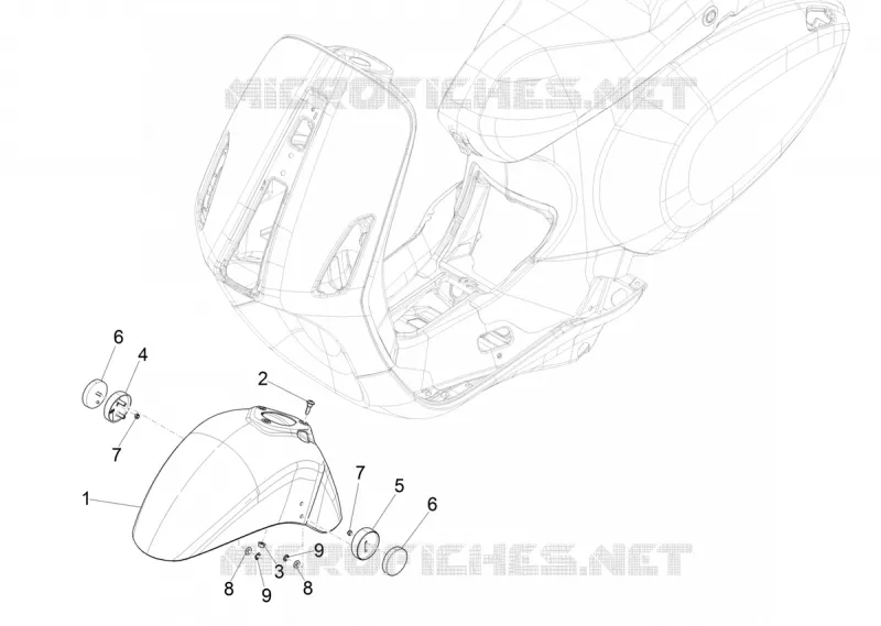 Wielruimte - Spatbord