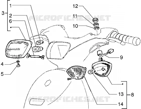 Head-lamp-Turn signal lamps