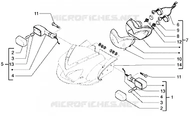 Headlamp-turn signal lamp