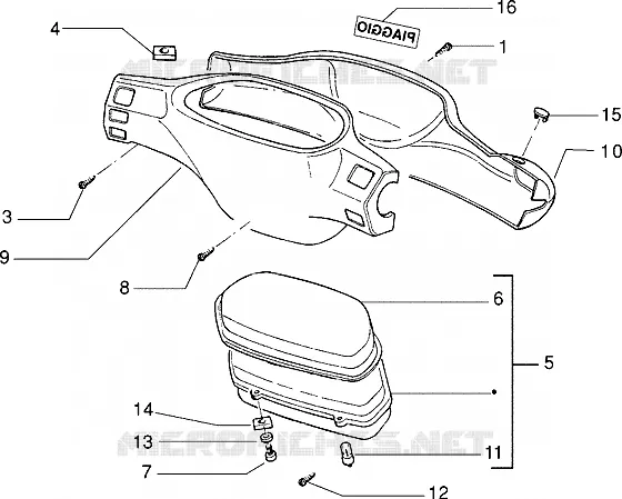 Speedometers kms.-Handlebar covers