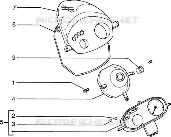 Headlamp-Fairing-Meter combination