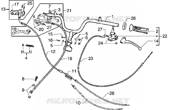 Handlebars component parts-Transmissions