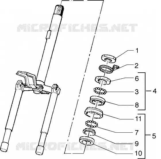Steering bearing ball tracks