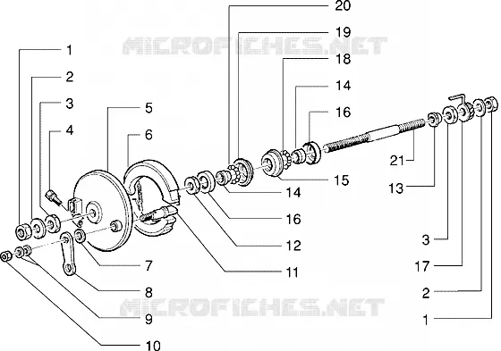 Front wheel component parts