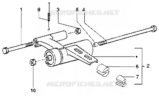 Swinging arm